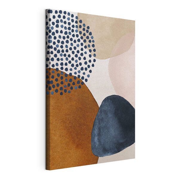Design abstract cu forme și puncte Tablou pe pânză Design abstract cu forme și puncte