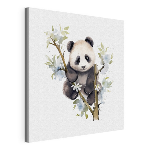 Tablou pe pânză Urs panda pe o ramură de copac