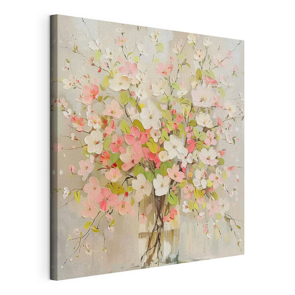 Tablou pe pânză Tablou pe pânză Pictura de flori într-o vază (SKU: s40115)