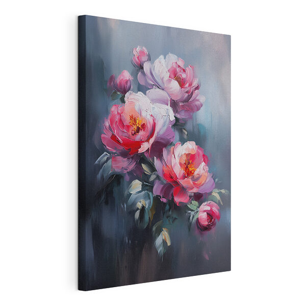 Tablou pe pânză Tablou pe pânză Pictura de flori roz (SKU: s40127)