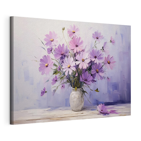 Tablou pe pânză Pictura de flori într-o vază (SKU: s41475) Tablou pe pânză Tablou pe pânză Pictura de flori într-o vază (SKU: s41475)