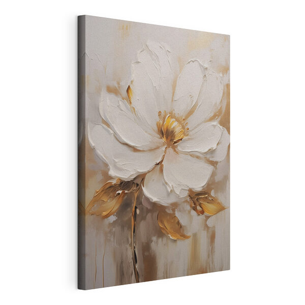 Tablou pe pânză Tablou pe pânză Pictura unei flori albe (SKU: s41820)