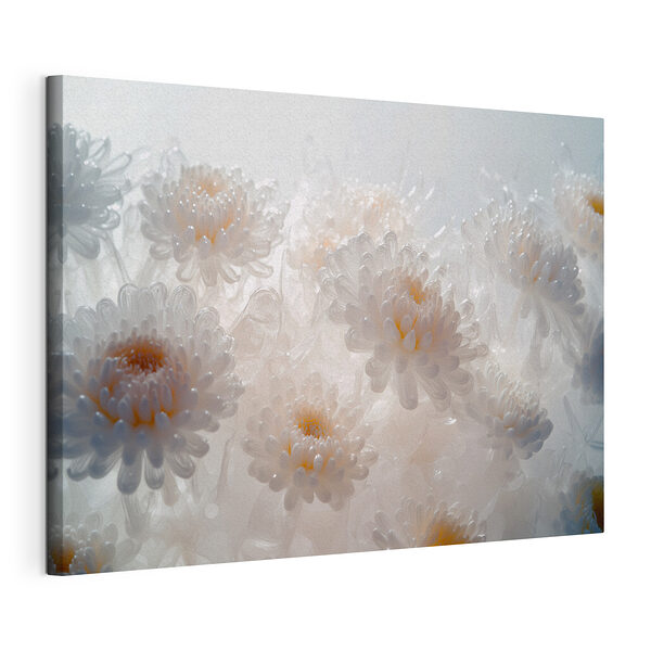 Tablou pe pânză Tablou pe pânză Grup de flori albe (SKU: s41879)