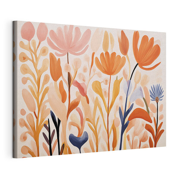 Tablou pe pânză Tablou pe pânză Pictura de flori și frunze (SKU: s42034)