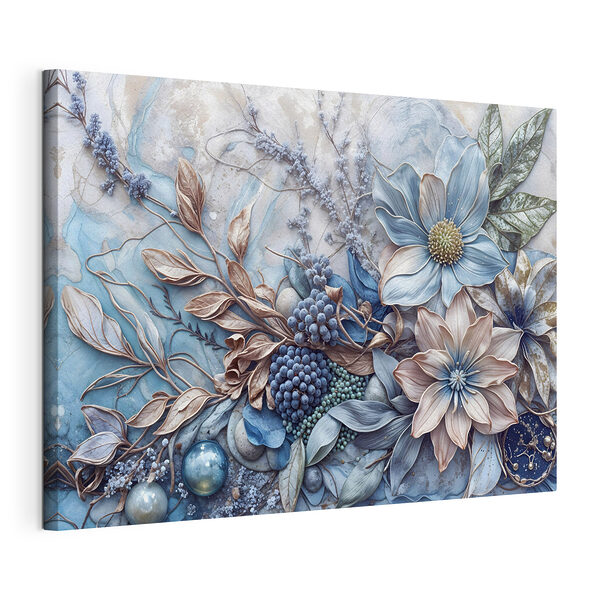 Tablou pe pânză Tablou pe pânză Eleganță florală în nuanțe delicate (SKU: s42210)