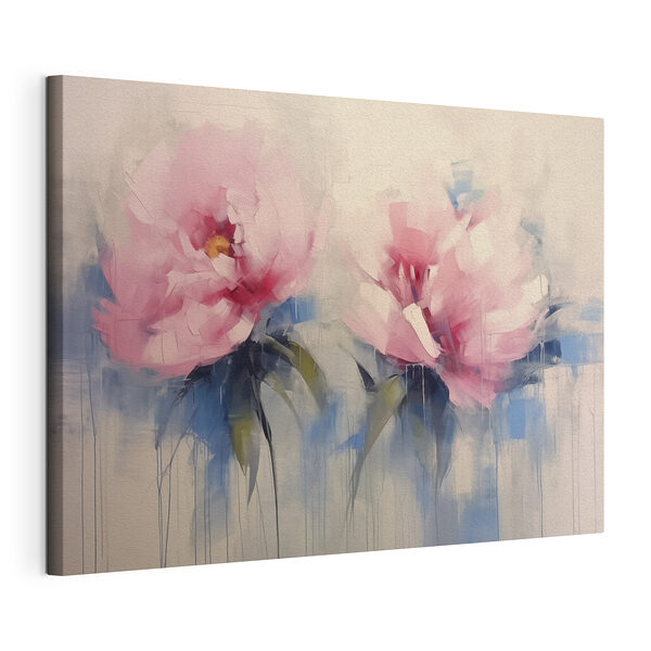 Tablou pe pânză Tablou pe pânză Pictura de flori roz (SKU: s42343)