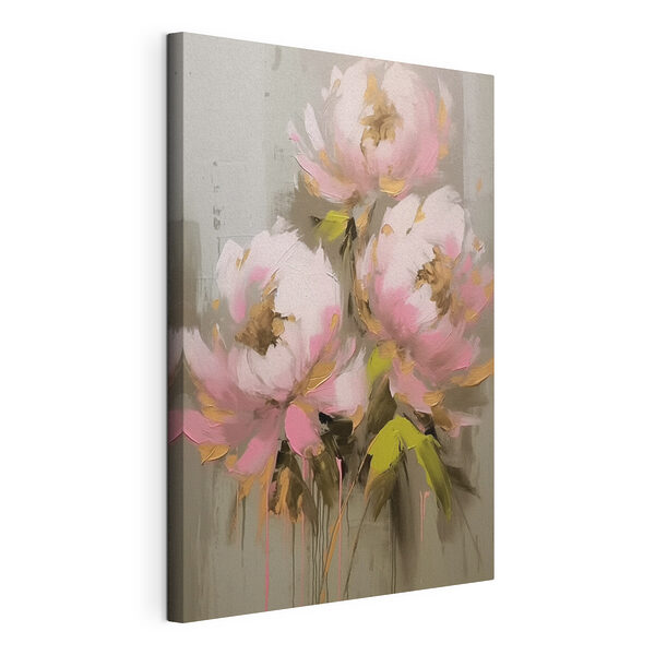 Tablou pe pânză Tablou pe pânză Pictura de flori roz (SKU: s42349)