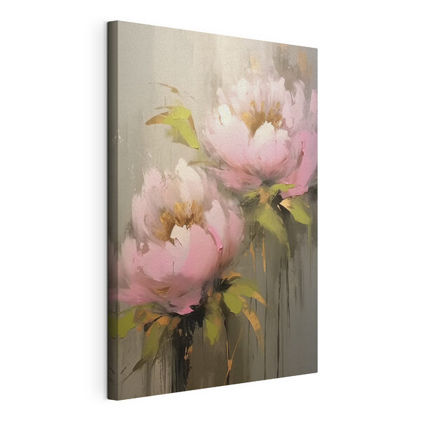 Tablou pe pânză Tablou pe pânză Pictura de flori roz (SKU: s42350)