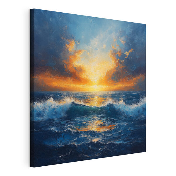 Apus de soare peste ocean Tablou pe pânză Apus de soare peste ocean
