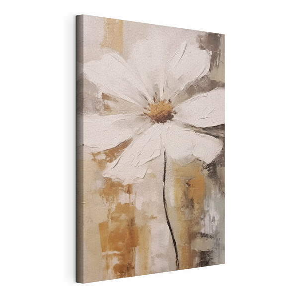 Tablou pe pânză Tablou pe pânză Pictura unei flori albe (SKU: s42642)
