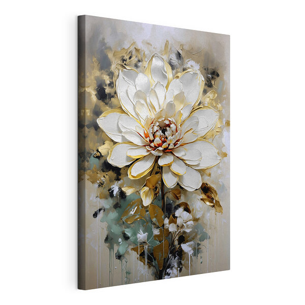 Tablou pe pânză Tablou pe pânză Pictura unei flori albe (SKU: s42707)