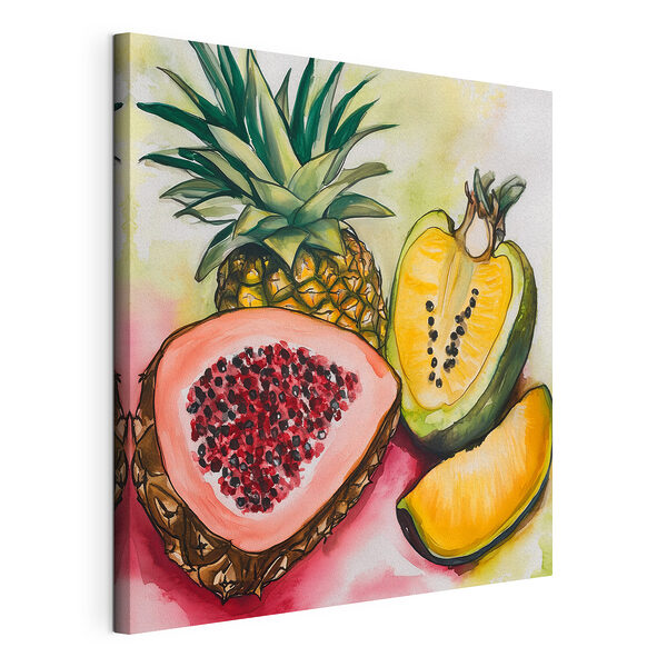 Tablou pe pânză Pictura acuarelă de fructe