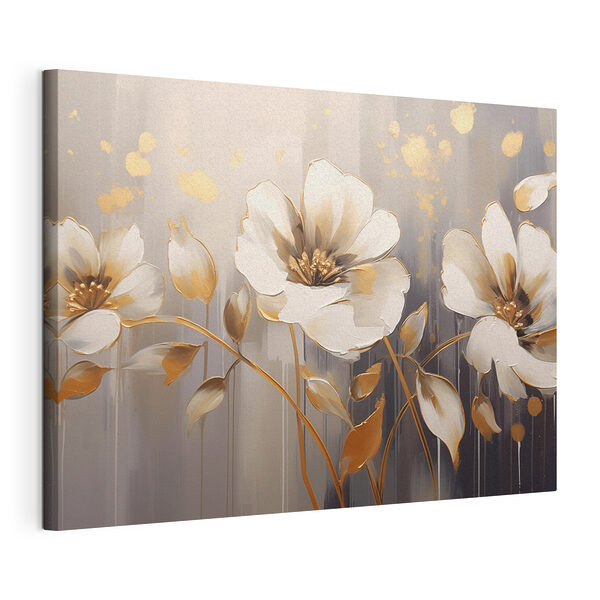 Tablou pe pânză Tablou pe pânză Compoziție florală elegantă în nuanțe delicate (SKU: s43423)