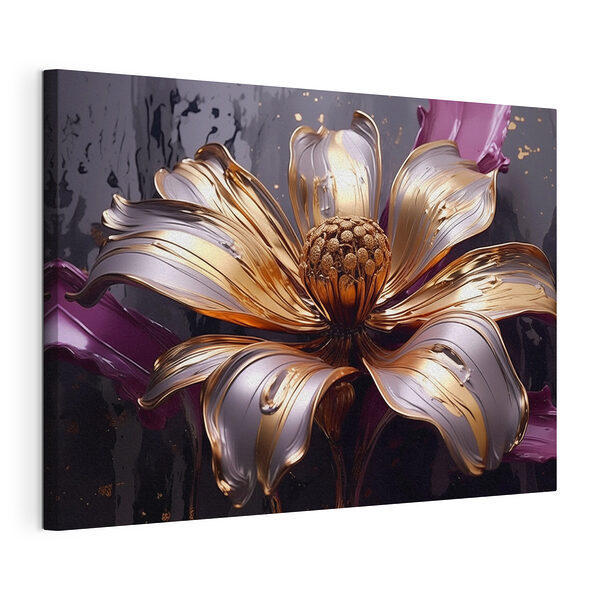 Tablou pe pânză Tablou pe pânză Floare elegantă cu petale fluide (SKU: s43425)