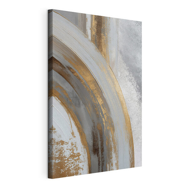 Tablou pe pânză Tablou pe pânză Curbe abstracte într-o paletă de culori delicate (SKU: s45809)