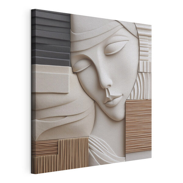 Tablou pe pânză Sculptură reprezentând chipul unei femei