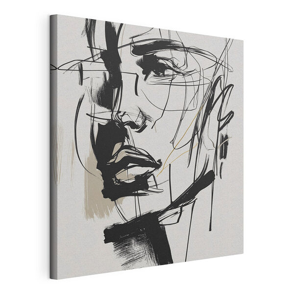 Tablou pe pânză Desenul chipului unei femei (SKU: s48015) Tablou pe pânză Tablou pe pânză Desenul chipului unei femei (SKU: s48015)
