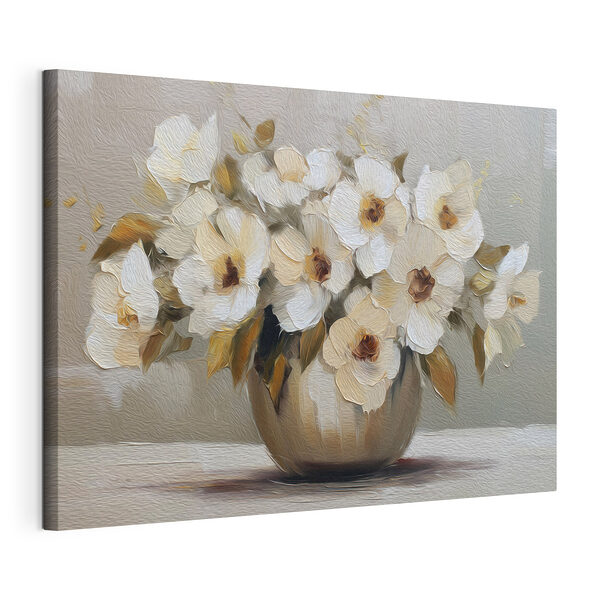 Tablou pe pânză Tablou cu flori într-o vază