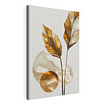 Tablou pe pânză Frunze elegante cu forme abstracte