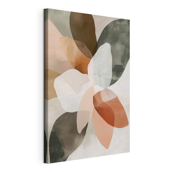 Adoptarea formelor florale abstracte Tablou pe pânză Adoptarea formelor florale abstracte