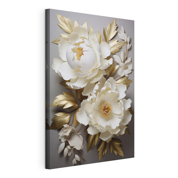 Tablou pe pânză O arta florală elegantă în nuanțe delicate