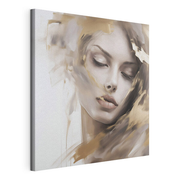 Tablou pe pânză Portret visător, cu trăsături delicate