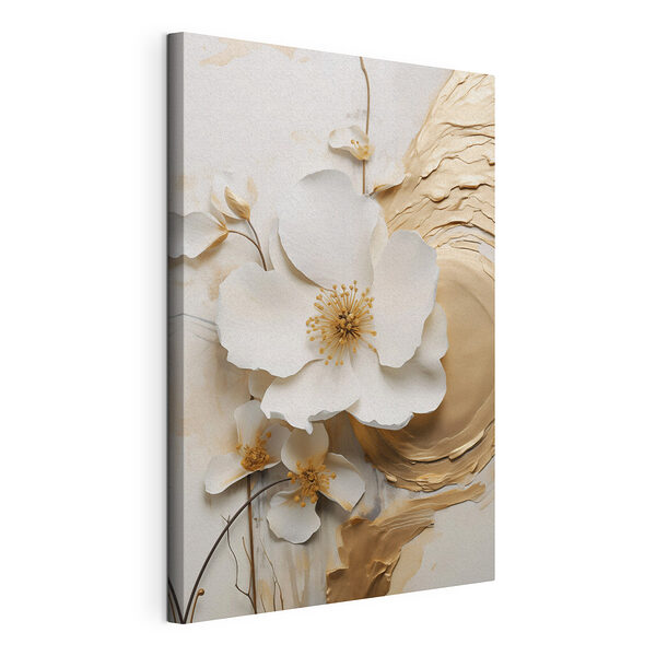 Un design artistic uimitor cu relief floral Tablou pe pânză Un design artistic uimitor cu relief floral