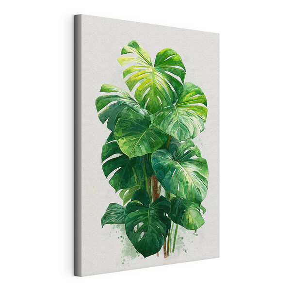 Tablou pe pânză Plantă verde de dimensiuni mari, cu frunze mari