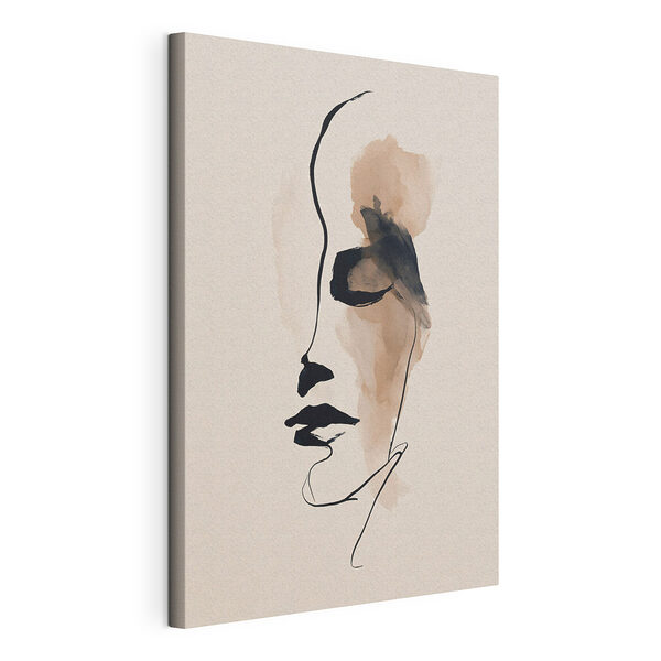 Tablou pe pânză Desenul chipului unei femei (SKU: s49347) Tablou pe pânză Tablou pe pânză Desenul chipului unei femei (SKU: s49347)