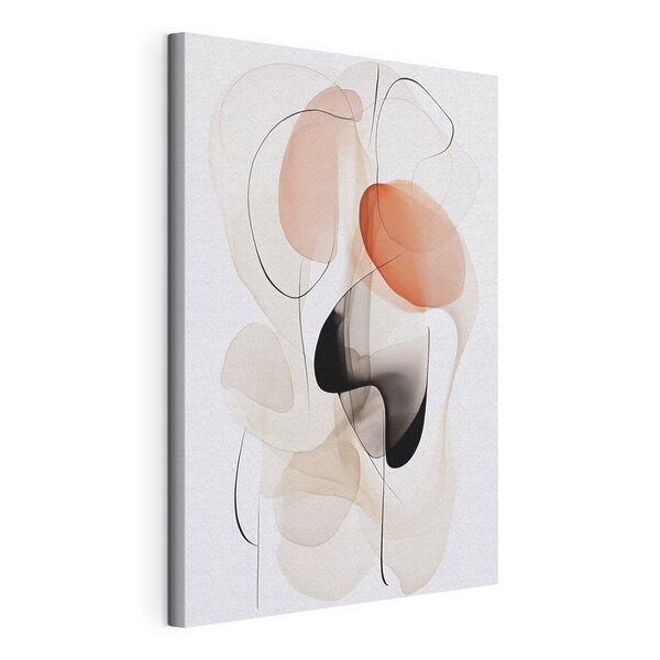 Tablou pe pânză Tablou pe pânză Forme abstracte în nuanțe delicate (SKU: s50189)