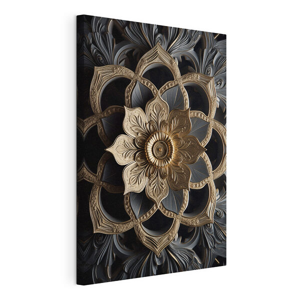 Tablou pe pânză Tablou pe pânză Motiv floral complex, în nuanțe discrete (SKU: s50170)