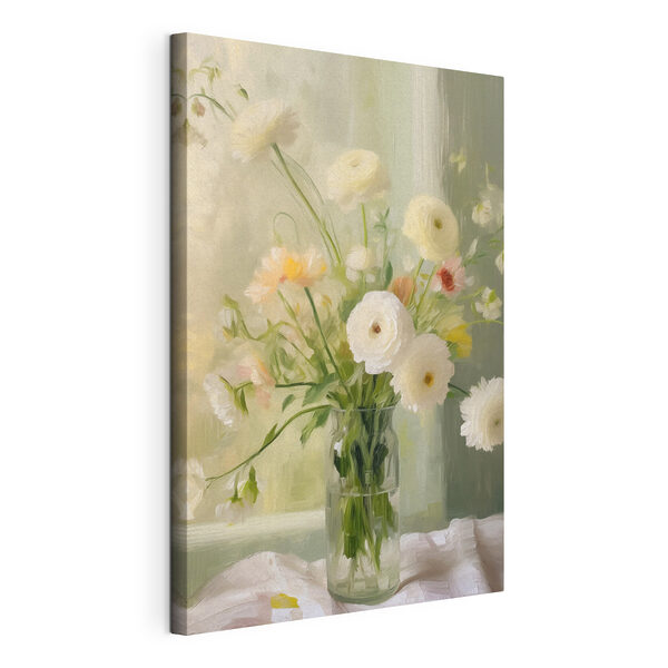 Tablou pe pânză Vază cu flori (SKU: s50228) Tablou pe pânză Tablou pe pânză Vază cu flori (SKU: s50228)