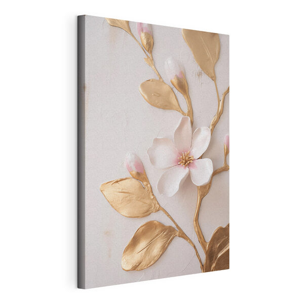 Tablou pe pânză Tablou pe pânză O floare delicată, cu accente pastelate delicate (SKU: s50231)