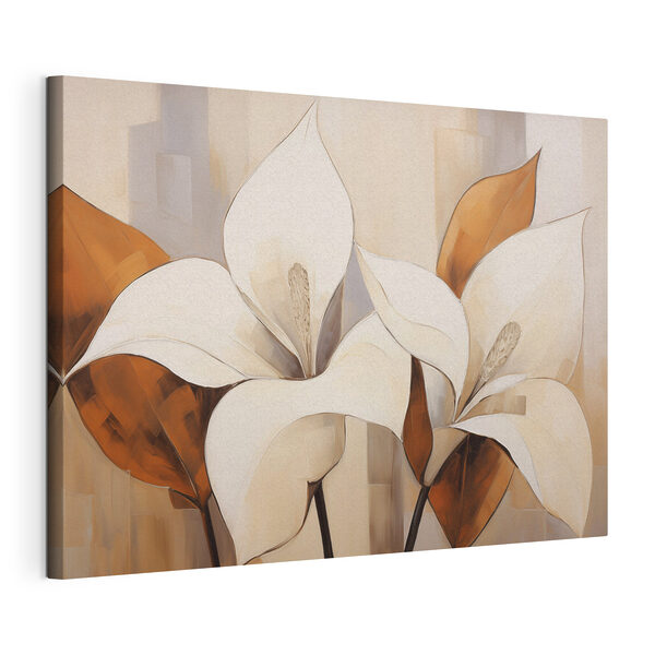 Tablou pe pânză Tablou pe pânză Tablou cu flori albe (SKU: s50258)