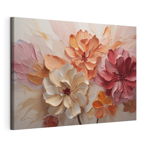 Tablou pe pânză Tablou pe pânză Pictură cu flori pe un perete (SKU: s50288)