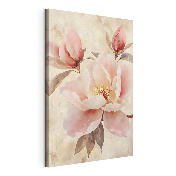 Tablou pe pânză Tablou pe pânză Flori elegante în nuanțe delicate de pastel (SKU: s50293)