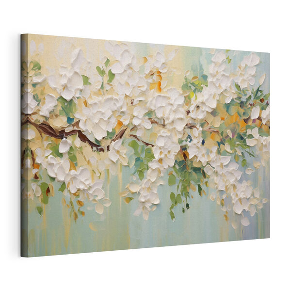 Tablou pe pânză Tablou pe pânză Tablou cu o floare albă (SKU: s50296)