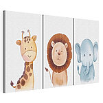Modular canvas print Leu cu un balon albastru