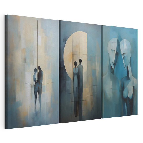 Tablou modular pe pânză Tablou înfățișând două persoane