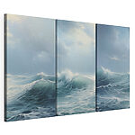 Tablou modular pe pânză Grup de valuri în ocean