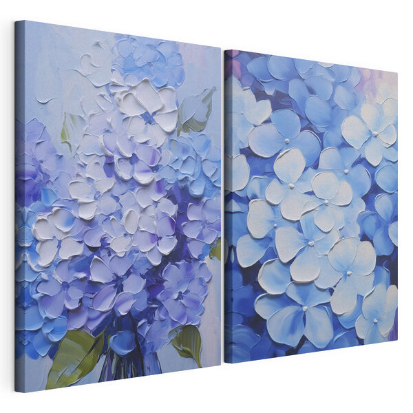 Tablou modular pe pânză Pictură cu flori pe pânză