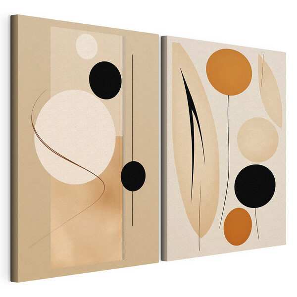 Tablou modular pe pânză Două imagini cu opere de artă