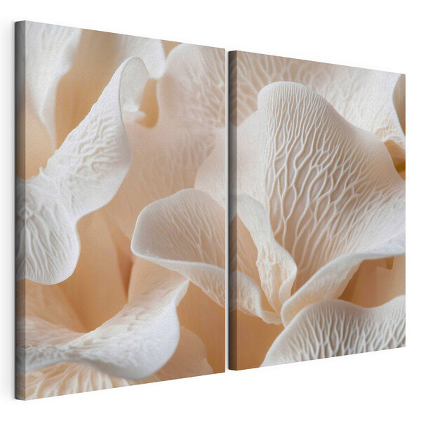 Tablou modular pe pânză Petale delicate, cu modele complexe