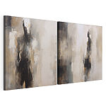 Tablou modular pe pânză Figuri abstracte în culori discrete