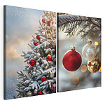 Tablou modular pe pânză Decorațiunile festive aduc bucuria sărbătorilor