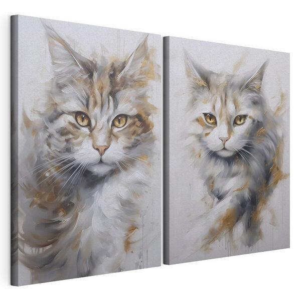Tablou modular pe pânză Tablou cu o pisică