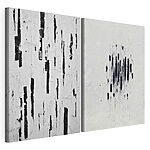 Tablou modular pe pânză Contraste abstracte în arta monocromatică