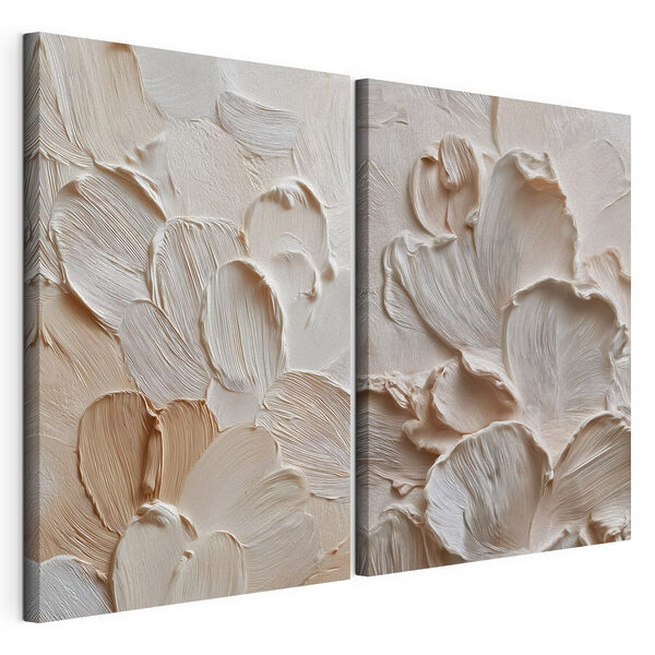 Petale moi, dispuse în straturi delicate Tablou modular pe pânză Petale moi, dispuse în straturi delicate