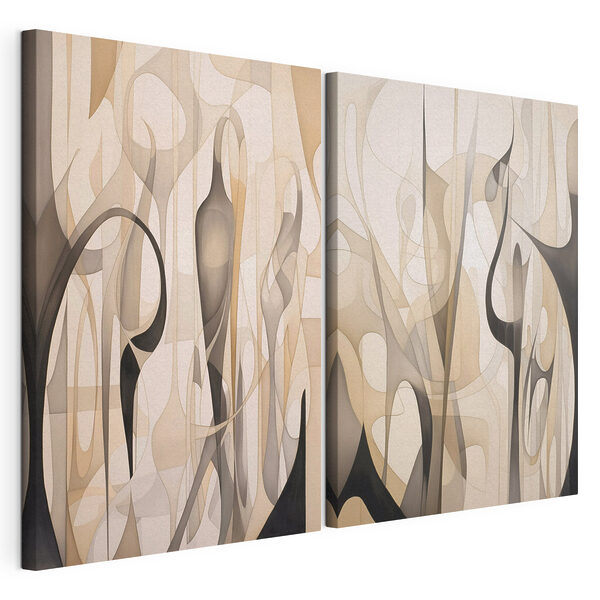 Pereche de opere de artă Tablou modular pe pânză Pereche de opere de artă