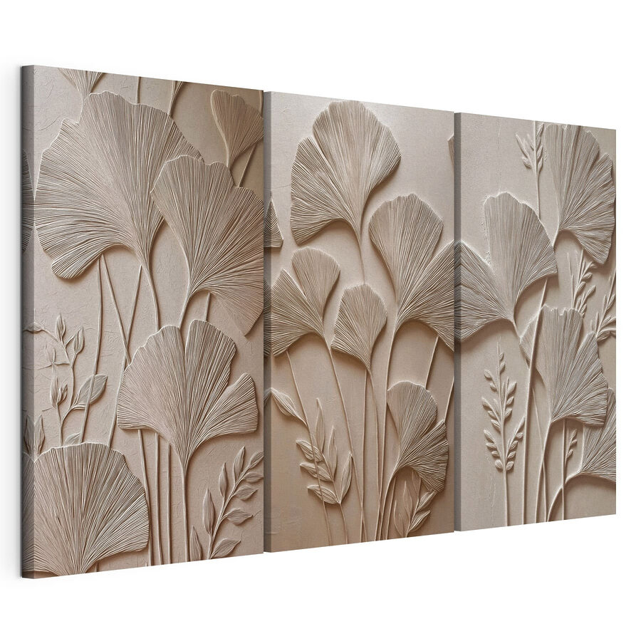 Tablou modular Un model floral elegant, în nuanțe delicate (SKU: m30231)